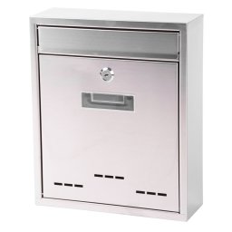 Cutie postala din inox Flatbox 260x90x310 mm, cu cheie