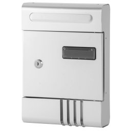Cutie postala GL-17AL din aluminiu eloxat, argintie, 290x205x65 mm