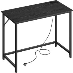 Birou gaming VASAGLE cu LED, prize si 2 USB, 100x50x76 cm, negru