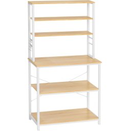 Raft de bucatarie pentru microunde VASAGLE, 6 rafturi, 40x80x167 cm