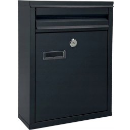 Cutie postala de exterior din otel zincat, cu încuietoare, 32x25x8 cm, antracit