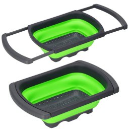Strecuratoare pliabila pentru chiuveta, extensibila, plastic si silicon, 38-60 cm