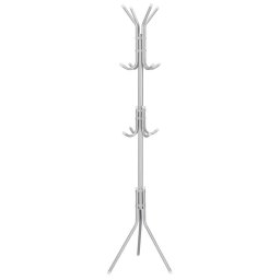 Cuier metalic pentru haine tip pom, 12 carlige, 173 cm, gri