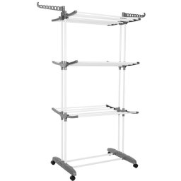 Uscator vertical pentru rufe, pliabil si mobil, 3 niveluri, 20 kg