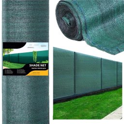 Plasa umbrire si intimitate pentru gard 1.5x10 m, 65 g/mp, verde