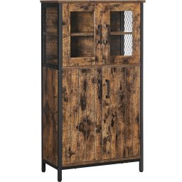Dulap multifunctional VASAGLE pentru baie, stil industrial, 60x30x108 cm