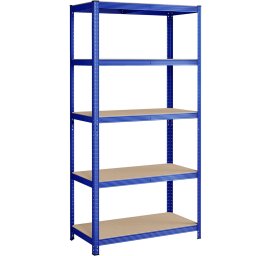 Raft metalic de depozitare Songmics cu 5 polite, 600 kg, albastru