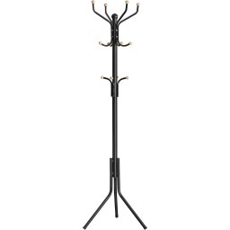 Cuier tip pom VASAGLE pentru haine, metal negru, 12 carlige, 182 cm