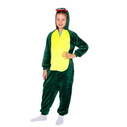 Pijama salopeta pentru copii Dragon, calduroasa, 120-130 cm