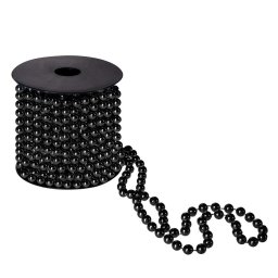 Ghirlanda cu margele negre pentru brad si decoratiuni de Craciun, 10 m