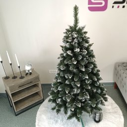Brad artificial nins cu merisoare Sersimo Crystal Deluxe, 180 cm