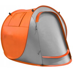 Cort de plaja si picnic Sersimo cu protectie UV, 210x130x90 cm, portocaliu gri