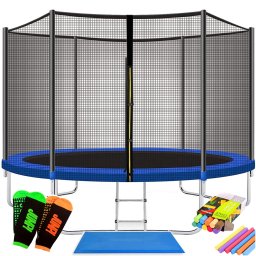 Trambulina de gradina Caruzzo 305 cm, cu scara si plasa de protectie, 150 kg