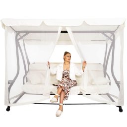 Balansoar tip pat 4 persoane Sersimo Tenerife cu plasa anti-insecte