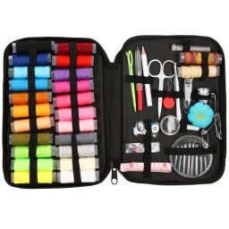 Set de cusut 100 piese cu geanta de depozitare compacta pentru acasa si calatorii
