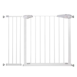 Poarta de siguranta pentru scari Safety Gate, 104-113 cm, otel, alba