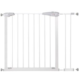 Poarta de siguranta pentru scari Safety Gate, ajustabila 90-99 cm, otel alb