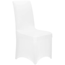 Husa elastica pentru scaun de evenimente, universala, alba, poliester si spandex