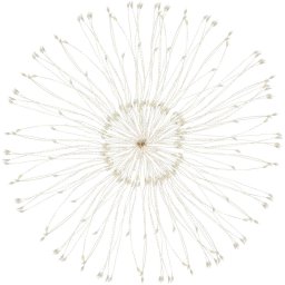 Instalatie decorativa STAR cu 100 LED-uri, 40 cm, telecomanda, lumina galbena