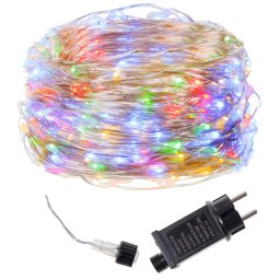 Instalatie luminoasa decorativa 300 LED-uri, 30 m, multicolor, interior/exterior