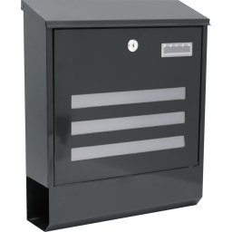 Cutie postala metalica LINEA antracit 35x11,5x41,5 cm