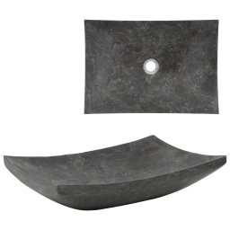 Chiuveta, negru, 50 x 35 x 12 cm, marmura GartenMobel Dekor