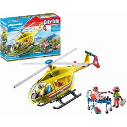 PLAYMOBIL 71203 City Life - rescue helicopter, construction toy