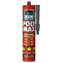Adeziv si etanseizant rapid BISON Poly Max Original Express, 425g antracit