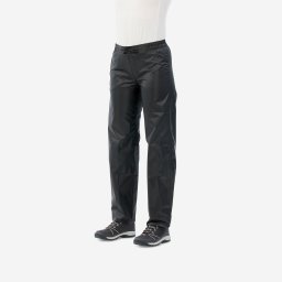 Suprapantalon Impermeabil Drumeție în natură RainCut Negru Damă