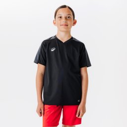 Tricou de fotbal cu mânecă scurtă Essentiel Negru Copii