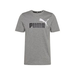 PUMA Tricou funcțional 'ESS+' gri amestecat / negru / alb