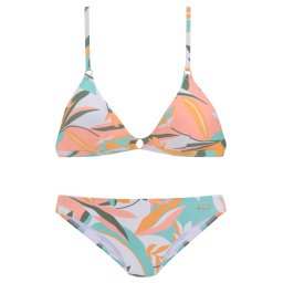 SUNSEEKER Costum de baie două piese turcoaz / verde pin / portocaliu / alb