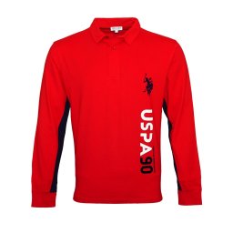 U.S. POLO ASSN. Tricou roșu / negru / alb