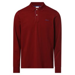 GANT Tricou albastru / roşu închis