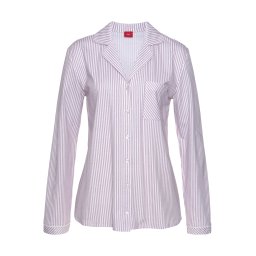 s.Oliver Bluză roșu bordeaux / alb