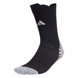 ADIDAS PERFORMANCE Jambiere 'Football GRIP Knitted Crew Light Performance' gri amestecat / negru