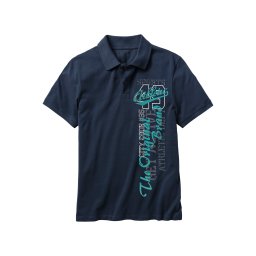 JOHN DEVIN Tricou bleumarin / verde