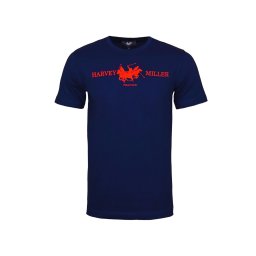 HARVEY MILLER Tricou albastru închis / roșu