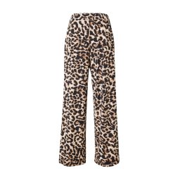VILA Pantaloni 'LEOA' maro / maro cappuccino / negru