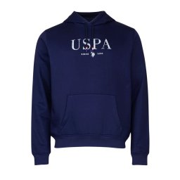 U.S. POLO ASSN. Bluză de molton albastru închis / alb