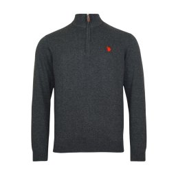 U.S. POLO ASSN. Pulover gri metalic / roșu