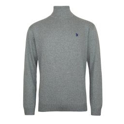 U.S. POLO ASSN. Pulover bleumarin / gri amestecat