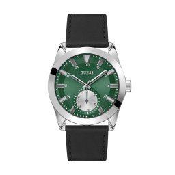 GUESS Ceas analogic 'Greyson' verde / negru / argintiu