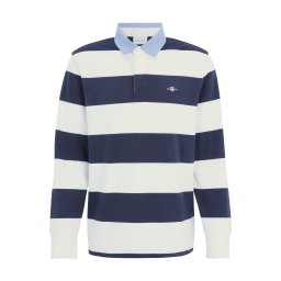 GANT Tricou bleumarin / albastru deschis / alb