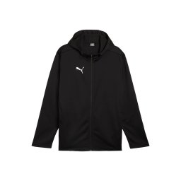PUMA Geacă sport 'TeamFinal' negru / alb