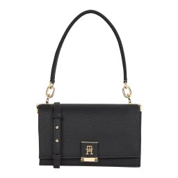 TOMMY HILFIGER Geantă de umăr negru