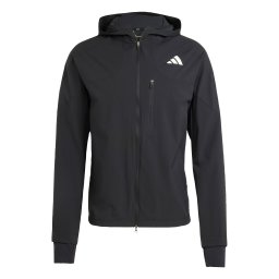ADIDAS PERFORMANCE Jachetă de trening 'Adizero' negru / alb
