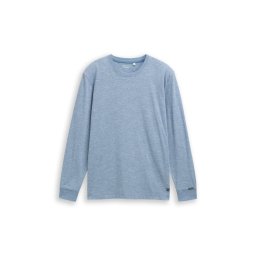 TOM TAILOR Tricou albastru denim / alb