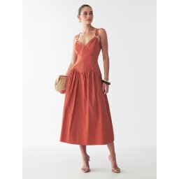 St MRLO Rochie 'Heather' portocaliu