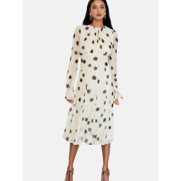 Lipsy Rochie maro închis / gri metalic / alb